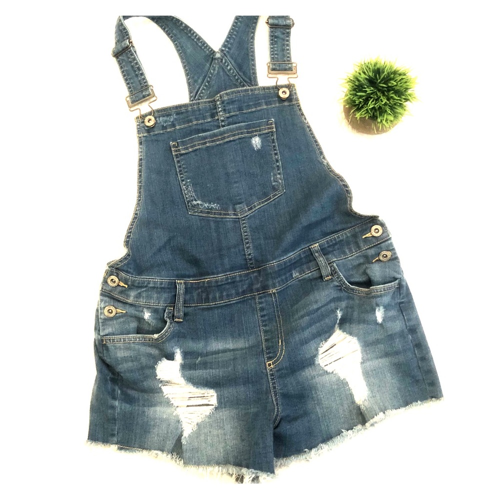 Arizona Jean Short Denim OverAlls